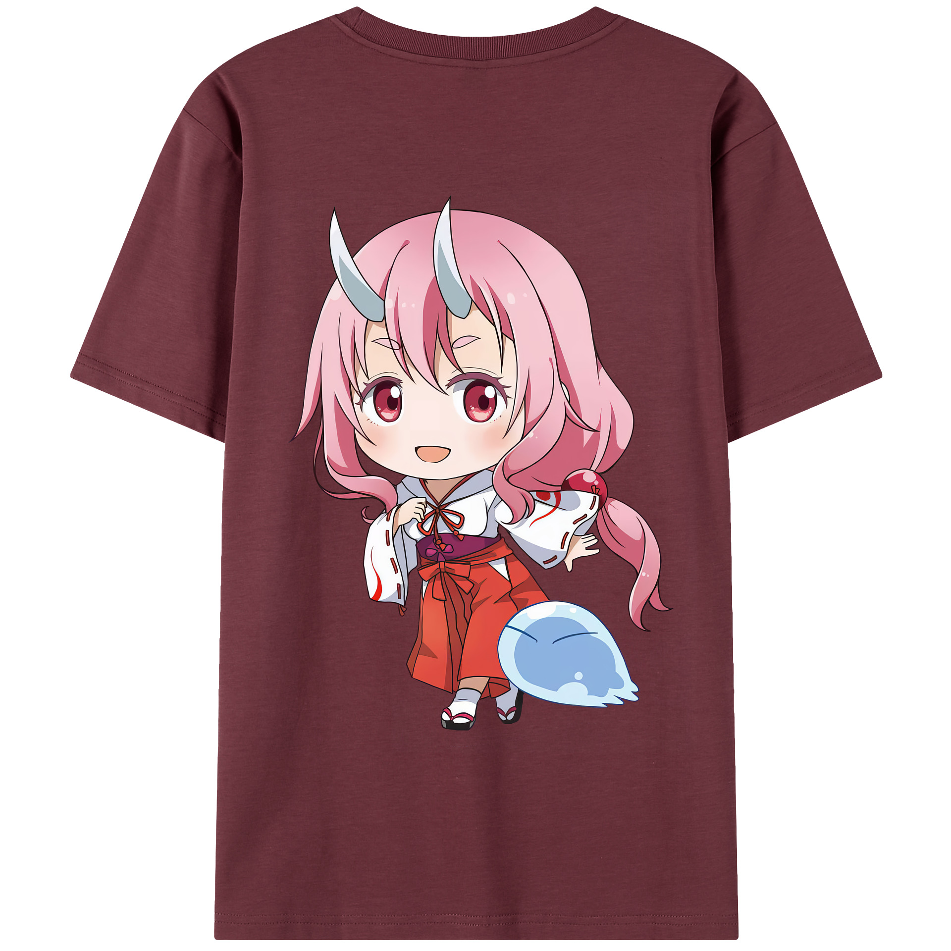 （画像用） 転スラ Regarding Reincarnated to Slime 綿100％半袖Tシャツ（背面プリント）